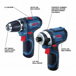 Cheapest 👏 Bosch CLPK22-120 12V Lithium-Ion 3/8 In. Drill Driver And Impact Driver Combo Kit ⭐ -BOSCH Sales bshnclpk22 120 h