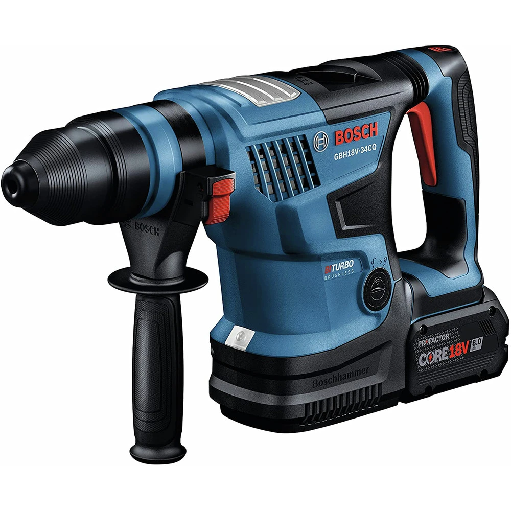 Outlet ⌛ Bosch GBH18V-34CQB24 PROFACTOR 18V Bulldog Brushless Lithium-Ion 1-1/4 In. Cordless Connected-Ready SDS-Plus Rotary 🔨 Hammer Kit With 2 Batteries (8 Ah) ⭐ 4 Outlet ⌛ Bosch GBH18V-34CQB24 PROFACTOR 18V Bulldog Brushless Lithium-Ion 1-1/4 In. Cordless Connected-Ready SDS-Plus Rotary 🔨 Hammer Kit With 2 Batteries (8 Ah) ⭐ - Image 2
