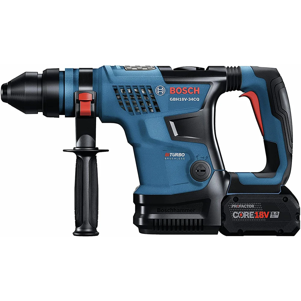 Outlet ⌛ Bosch GBH18V-34CQB24 PROFACTOR 18V Bulldog Brushless Lithium-Ion 1-1/4 In. Cordless Connected-Ready SDS-Plus Rotary 🔨 Hammer Kit With 2 Batteries (8 Ah) ⭐ 5 Outlet ⌛ Bosch GBH18V-34CQB24 PROFACTOR 18V Bulldog Brushless Lithium-Ion 1-1/4 In. Cordless Connected-Ready SDS-Plus Rotary 🔨 Hammer Kit With 2 Batteries (8 Ah) ⭐ - Image 3