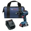 Discount 🔥 Bosch GSB18V-490B12 18V EC Brushless Lithium-ion 1/2 In. Cordless 🔨 Hammer Drill/Driver Kit (2 Ah) 🔔
