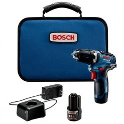 Hot Sale ❤️ Bosch GSR12V-300B22 12V Max EC Brushless Lithium-Ion 3/8 In. Cordless Drill Driver Kit (2 Ah) 👏