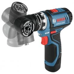 Best Sale 💯 Bosch GSR12V-140FCB22 12V Max Lithium-Ion FlexiClick 5-in-1 1/4 In. Cordless Drill Driver System Kit (2 Ah) 🎉 -BOSCH Sales bshngsr12v140fcb g