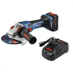 Discount π₯ Bosch GWS18V-13CB14 PROFACTOR 18V Cordless 5-6 In. Angle Grinder Kit With BiTurbo Brushless Technology Kit With (1) CORE18V 8.0 Ah PROFACTOR Performance Battery β