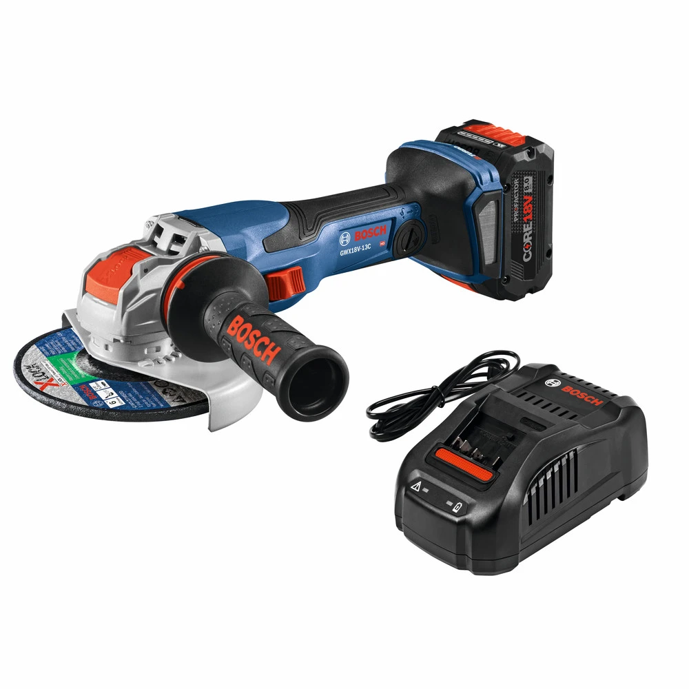 New π Bosch GWX18V-13CB14 PROFACTOR 18V Spitfire X-LOCK 5-6 In. Cordless Angle Grinder Kit With (1) CORE18V 8.0 Ah Performance Battery β€οΈ 3 New π Bosch GWX18V-13CB14 PROFACTOR 18V Spitfire X-LOCK 5-6 In. Cordless Angle Grinder Kit With (1) CORE18V 8.0 Ah Performance Battery β€οΈ