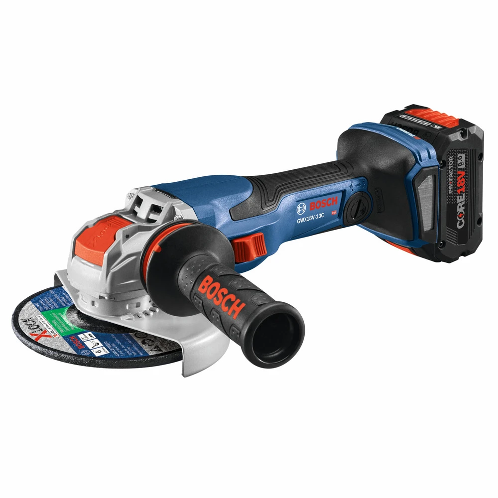 New π Bosch GWX18V-13CB14 PROFACTOR 18V Spitfire X-LOCK 5-6 In. Cordless Angle Grinder Kit With (1) CORE18V 8.0 Ah Performance Battery β€οΈ 4 New π Bosch GWX18V-13CB14 PROFACTOR 18V Spitfire X-LOCK 5-6 In. Cordless Angle Grinder Kit With (1) CORE18V 8.0 Ah Performance Battery β€οΈ - Image 2