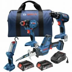 Top 10 ✔️ Bosch GXL18V-496B22 18V Compact Lithium-Ion Cordless 4-Tool Combo Kit (2 Ah) 🧨
