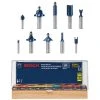 Flash Sale 😍 Bosch RBS010 All-Purpose Professional Carbide-Tipped 10-Piece Router Bit Set ⌛ -BOSCH Sales bshnrbs010