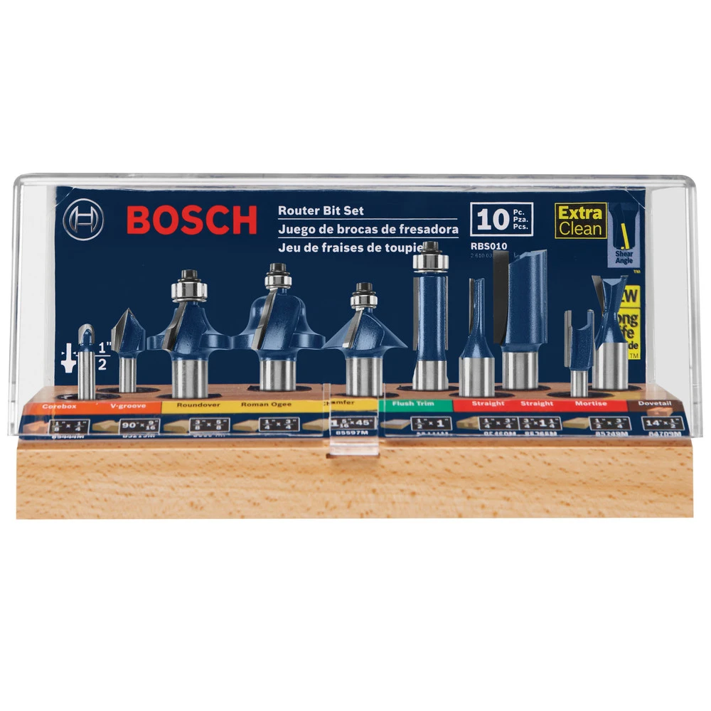 Flash Sale ๐ Bosch RBS010 All-Purpose Professional Carbide-Tipped 10-Piece Router Bit Set โ 4 Flash Sale ๐ Bosch RBS010 All-Purpose Professional Carbide-Tipped 10-Piece Router Bit Set โ - Image 2