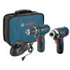 Best Pirce 🥰 Factory Reconditioned Bosch CLPK22-120-RT 12V Max Lithium-Ion 3/8 In. Cordless Drill/Driver And Impact Driver Combo Kit (2 Ah) 👍 -BOSCH Sales bshrclpk22 120 rt a