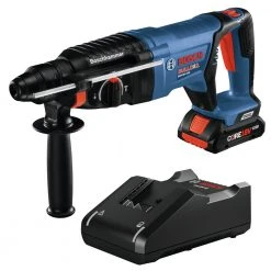 Deals 😍 Factory Reconditioned Bosch GBH18V-26DK15-RT 18V EC Brushless Lithium-Ion SDS-Plus Bulldog 1 In. Cordless Rotary 🔨 Hammer Kit (4 Ah) 🤩