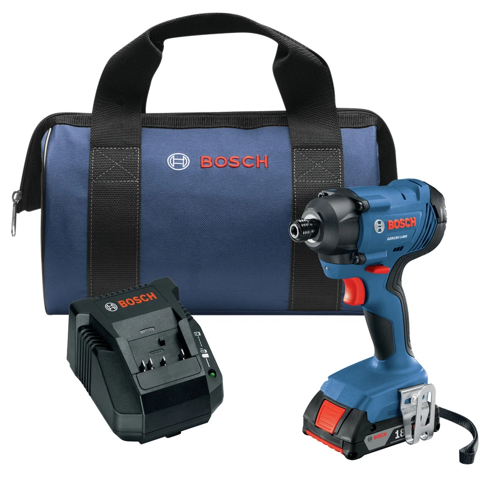 Buy ๐ Factory Reconditioned Bosch GDR18V-1400B12-RT 18V Compact Lithium-Ion 1/4 In. Cordless Hex Impact Driver Kit (2 Ah) ๐ 3 Buy ๐ Factory Reconditioned Bosch GDR18V-1400B12-RT 18V Compact Lithium-Ion 1/4 In. Cordless Hex Impact Driver Kit (2 Ah) ๐