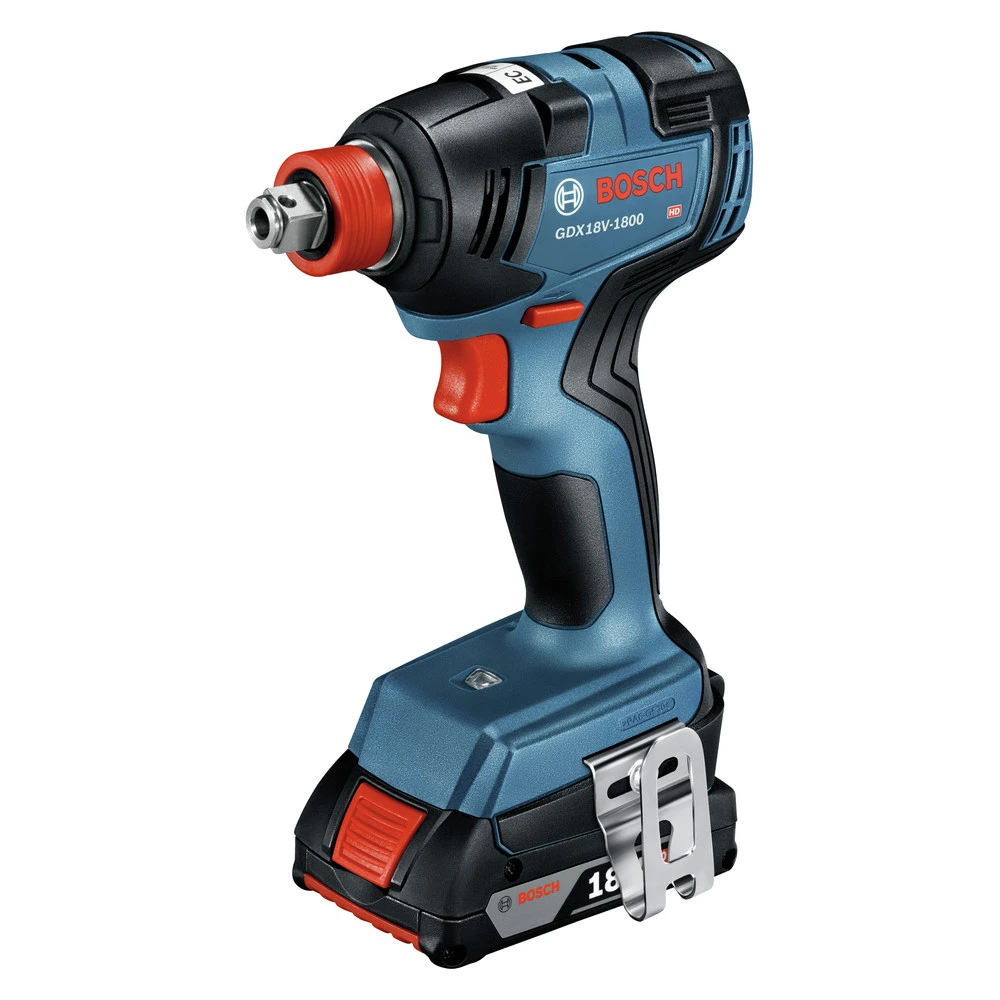 Best Pirce π Factory Reconditioned Bosch GDX18V-1800B12-RT 18V EC Brushless Lithium-Ion 1/4 In. And 1/2 In. Cordless 2-in-1 Bit/Socket Impact Driver Kit (2 Ah) π 4 Best Pirce π Factory Reconditioned Bosch GDX18V-1800B12-RT 18V EC Brushless Lithium-Ion 1/4 In. And 1/2 In. Cordless 2-in-1 Bit/Socket Impact Driver Kit (2 Ah) π - Image 2