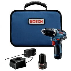 BOSCH Sales 56 Best deal ❤️ Factory Reconditioned Bosch GSR12V-300B22-RT 12V Max EC Brushless Lithium-Ion 3/8 In. Cordless Drill Driver Kit (2 Ah) 🥰