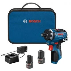 BOSCH Sales 21 Discount ❤️ Factory Reconditioned Bosch GSR12V-300HXB22-RT 12V Max Brushless Lithium-Ion 1/4 In. Cordless Hex Two-Speed Screwdriver Kit With 2 Batteries (2.0 Ah) 🧨