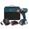 Budget ⭐ Factory Reconditioned Bosch IDH182-02-RT 18V Cordless Lithium-Ion Brushless Socket Ready Impact Driver Kit With Soft Case 🔔 -BOSCH Sales bshridh182 02 rt